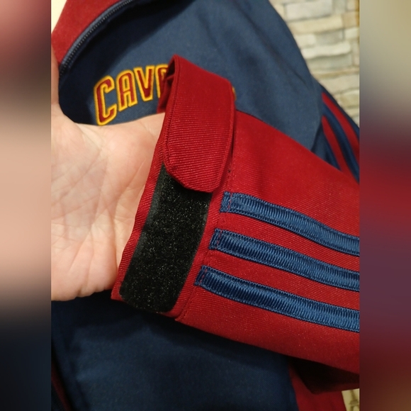 Adidas Cleveland Cavaliers Fleece Lined Jacket Coat Men's Large - Picture 5 of 11